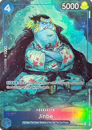 Jinbe (Premium Card Collection -BANDAI CARD GAMES Fest. 23-24 Edition-) (P-030) - One Piece Promotion Cards Foil - for just $3.55! 