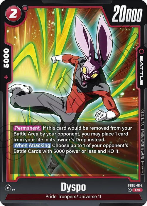 Dyspo (FB03-014) (Tournament Pack 03) [Fusion World Tournament Cards] - for just $0.15! 