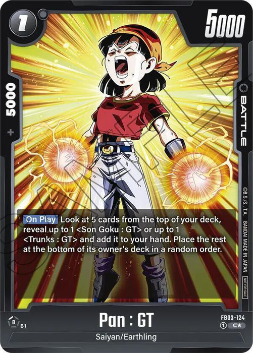 Pan : GT (FB03-124) (Tournament Pack 03) [Fusion World Tournament Cards] - for just $0.10! 