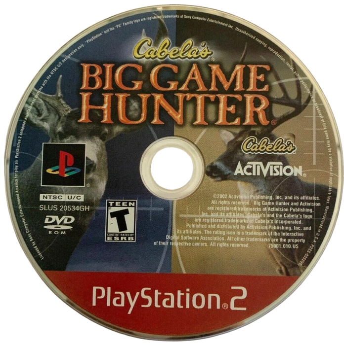 Cabela's Big Game Hunter [Greatest Hits] – PlayStation 2 (PS2) - for just $0! 