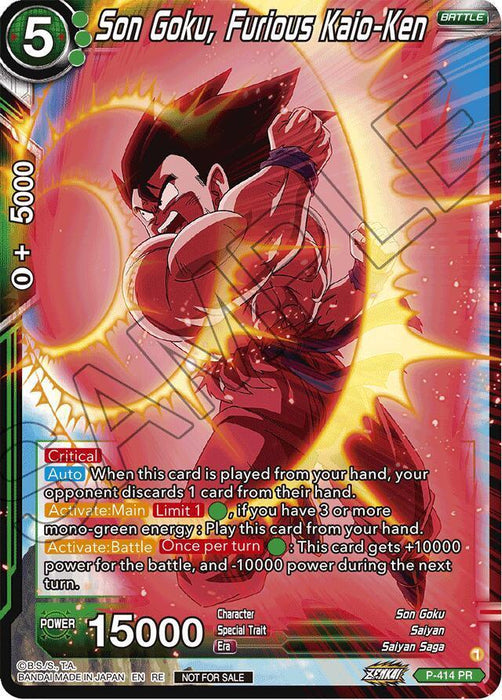 Son Goku, Furious Kaio-Ken (Deluxe Pack 2024 Vol.1) (P-414) [Promotion Cards] - for just $1.20! 