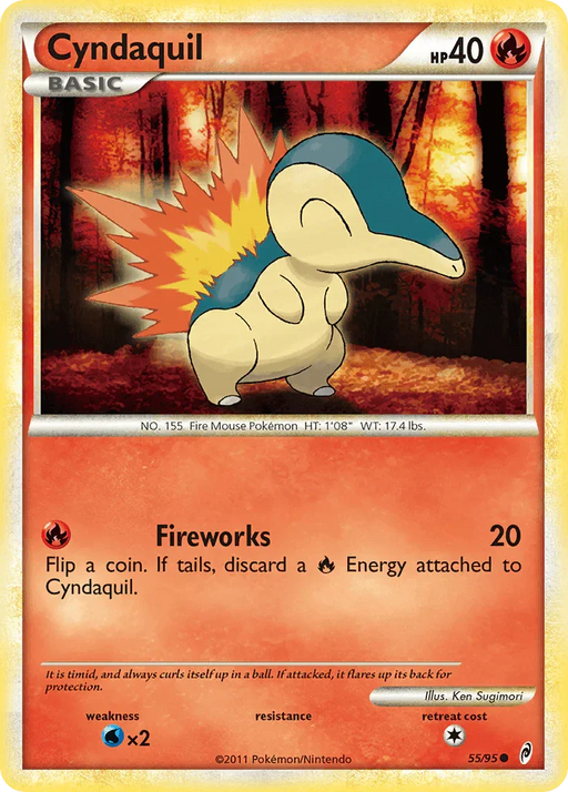 Cyndaquil (55/95) [HeartGold & SoulSilver: Call of Legends] - for just $0.30! 