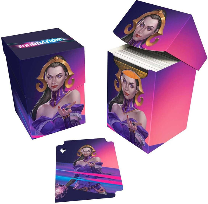 Ultra PRO: 100+ Deck Box - Foundations (Dark) - for just $3.25! 
