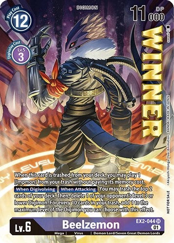 Beelzemon [EX2-044] (April 2023 Beelzemon Special) [Starter Deck: Beelzemon Advanced Deck Set Pre-Release Cards] - Just $1.10! Shop now at Retro Gaming of Denver