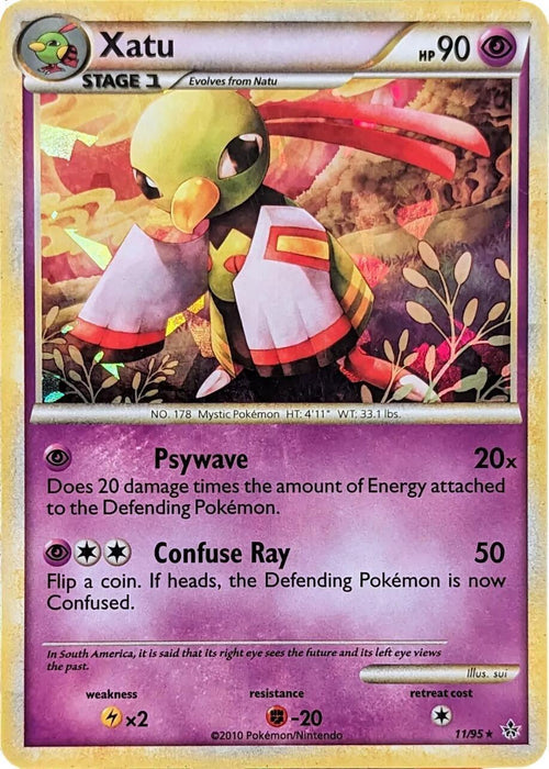 Xatu (11/95) (Cracked Ice Holo) [HeartGold & SoulSilver: Unleashed] - for just $5.90! 