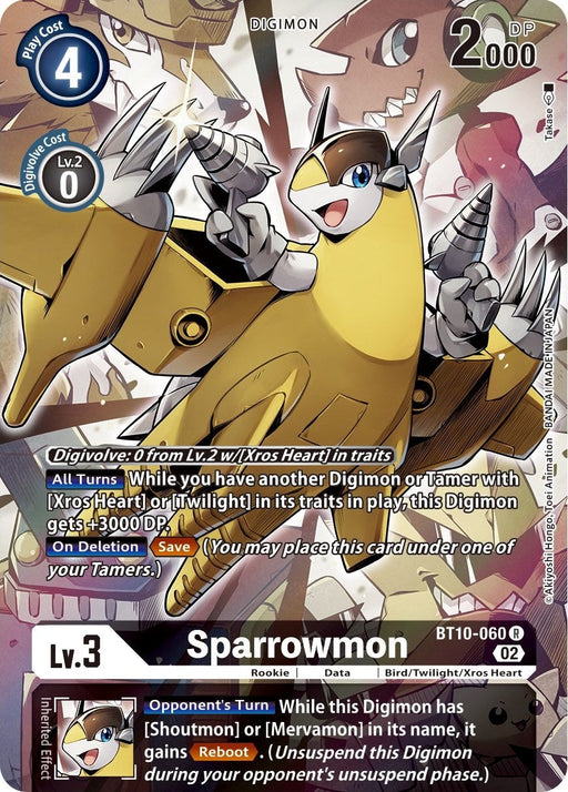 Sparrowmon [BT10-060] (Alternate Art) [Xros Encounter] - Just $3.80! Shop now at Retro Gaming of Denver