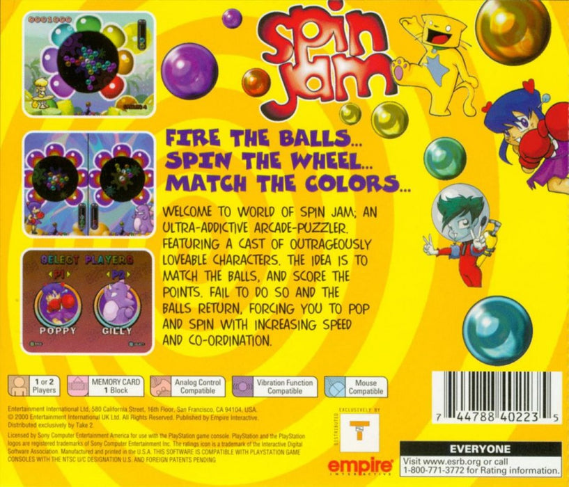 Spin Jam – PlayStation 1 (PS1) - for just $4.99! 