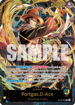 Portgas.D.Ace (Premium Card Collection -Leader Collection-) (ST13-002) - One Piece Promotion Cards Foil - for just $10.95! 