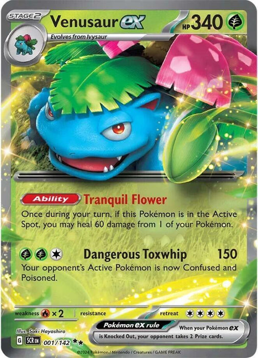 Venusaur ex (001/142) [Scarlet & Violet: Stellar Crown] - for just $0.50! 