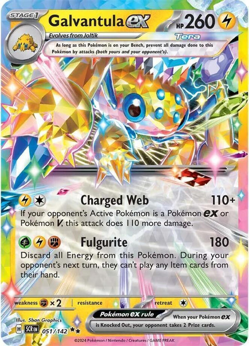 Galvantula ex (051/142) [Scarlet & Violet: Stellar Crown] - for just $0.35! 