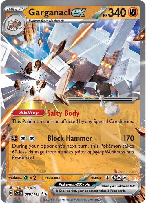 Garganacl ex (089/142) [Scarlet & Violet: Stellar Crown] - for just $0.30! 