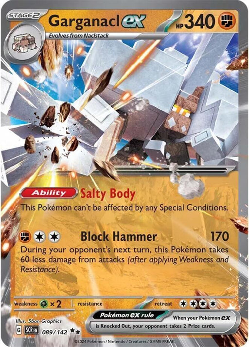 Garganacl ex (089/142) [Scarlet & Violet: Stellar Crown] - for just $0.30! 