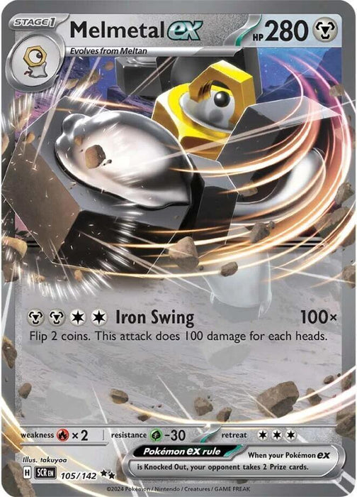 Melmetal ex (105/142) [Scarlet & Violet: Stellar Crown] - for just $0.30! 