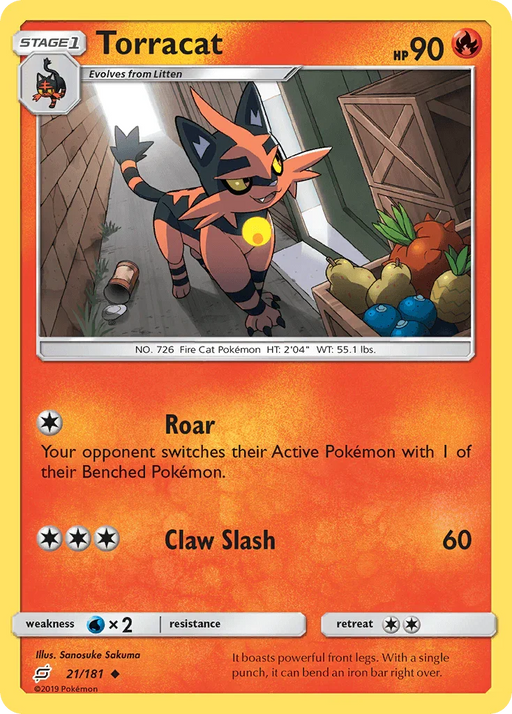 Torracat (21/181) [Sun & Moon: Team Up] - for just $0.15! 
