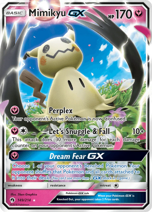 Mimikyu GX (149/214) [Sun & Moon: Lost Thunder] - for just $21.60! 