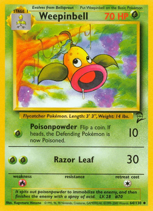 Weepinbell (64/130) [Base Set 2] - for just $0.45! 