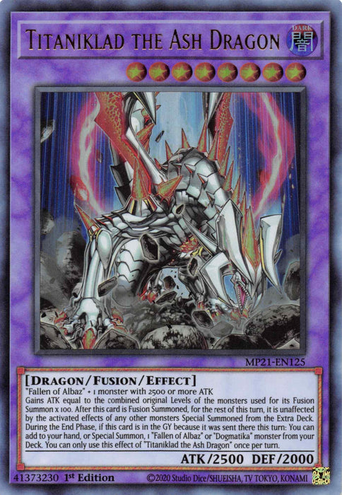Titaniklad the Ash Dragon [MP21-EN125] Ultra Rare - for just $0.15! 