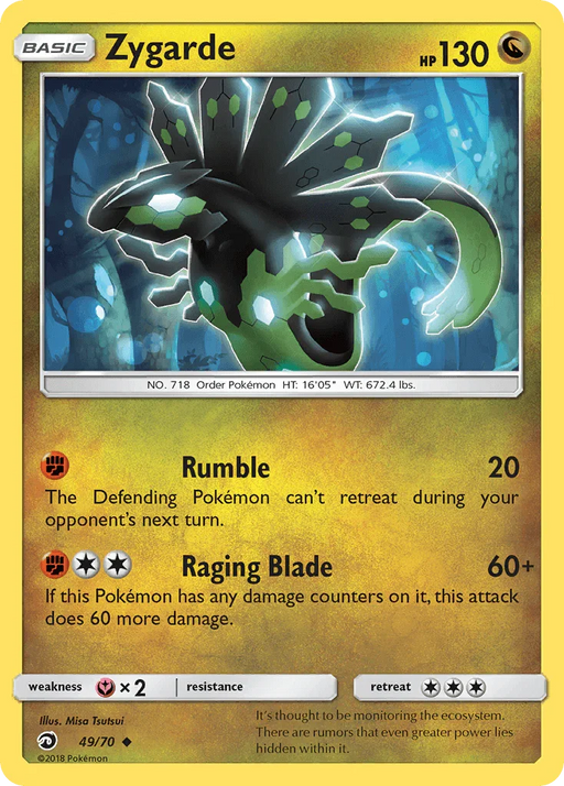 Zygarde (49/70) [Sun & Moon: Dragon Majesty] - for just $0.20! 