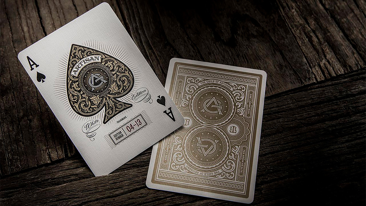 Artisan Playing Cards (White) by theory11 - for just $14.99! 