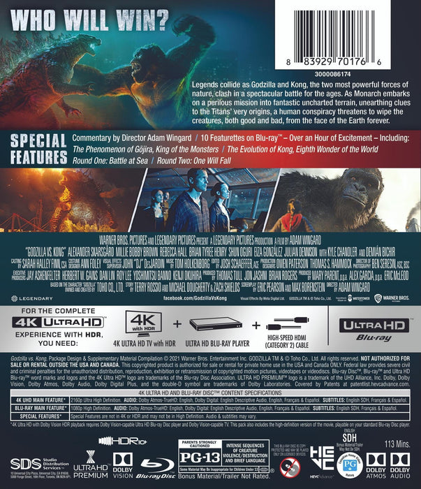 Godzilla vs. Kong - Limited Edition Steelbook (4K Ultra HD + Blu-ray + Digital) - for just $26.99! 