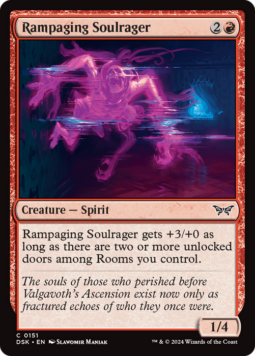 Rampaging Soulrager (DSK-151) - Duskmourn: House of Horror Foil - for just $0! 