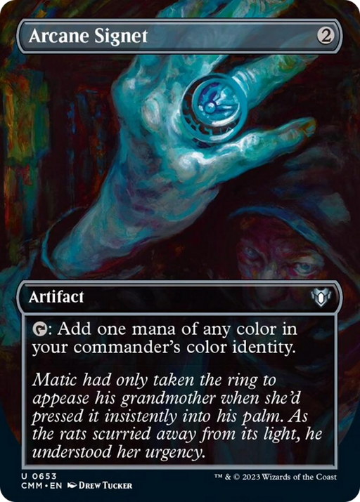 Arcane Signet (Borderless Alternate Art) [Commander Masters] - Just $1.15! Shop now at Retro Gaming of Denver