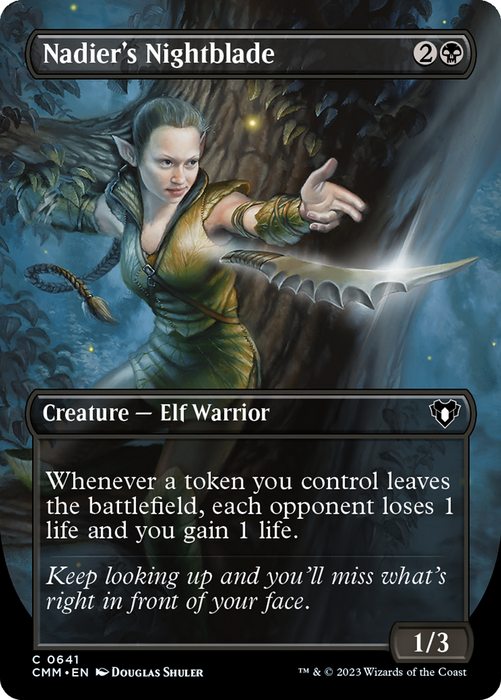 Nadier's Nightblade (CMM-641) - Commander Masters (Borderless) - for just $0.13! 