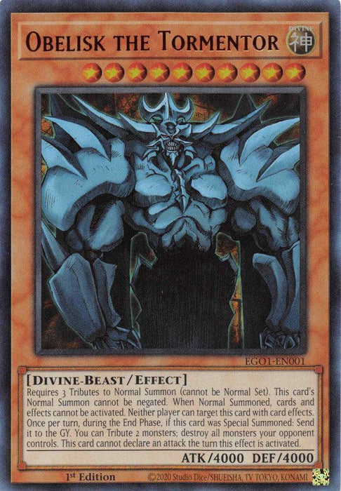 Obelisk the Tormentor [EGO1-EN001] Ultra Rare - for just $0.25! 