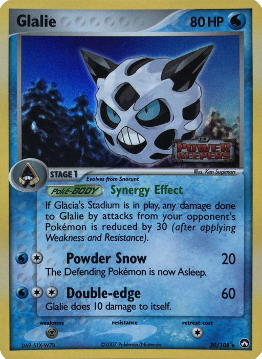 Glalie (30/108) (Stamped) [EX: Power Keepers] - for just $4.10! 