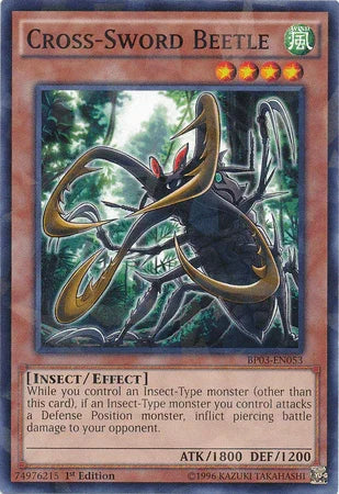 Cross-Sword Beetle [BP03-EN053] Shatterfoil Rare - for just $0.20! 