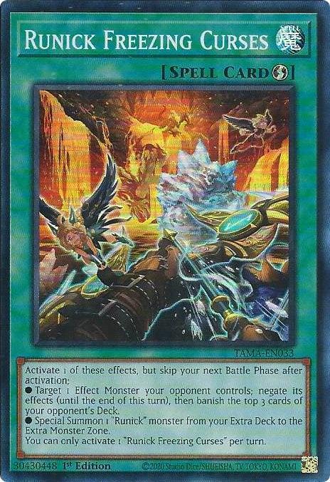 Runick Freezing Curses [TAMA-EN033] Super Rare - for just $0.15! 