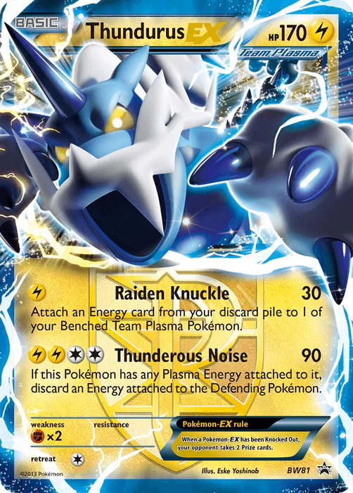Thundurus EX (BW81) [Black & White: Black Star Promos] - for just $1.80! 