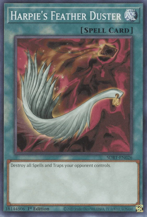 Harpie's Feather Duster [SDBT-EN026] Common - for just $0.65! 