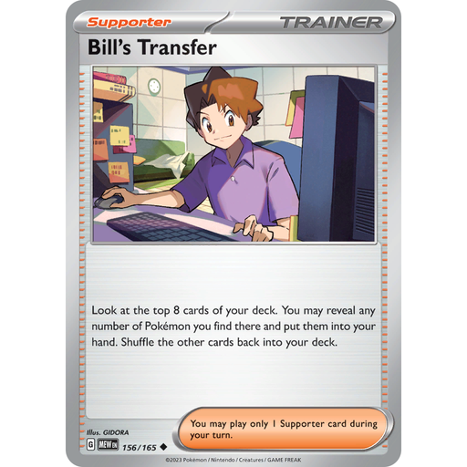 Bill's Transfer (156/165) [Scarlet & Violet: 151] - Just $0.05! Shop now at Retro Gaming of Denver