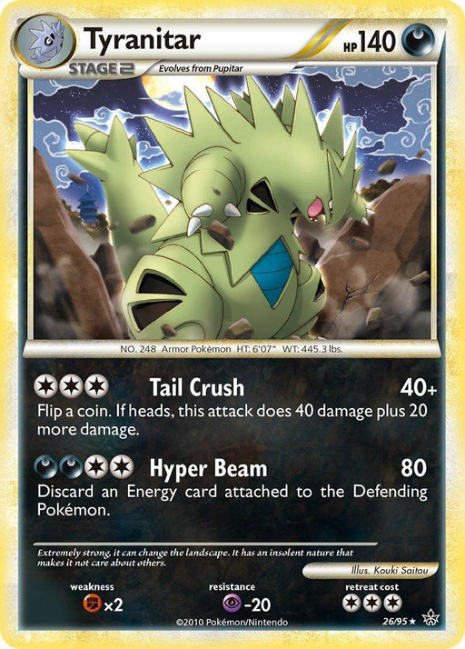 Tyranitar (26/95) (Theme Deck Exclusive) [HeartGold & SoulSilver: Unleashed] - for just $16.65! 