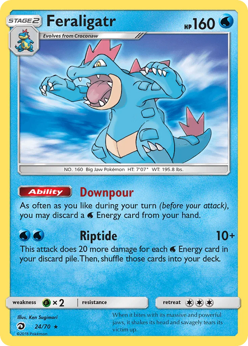 Feraligatr (24/70) [Sun & Moon: Dragon Majesty] - for just $0.80! 