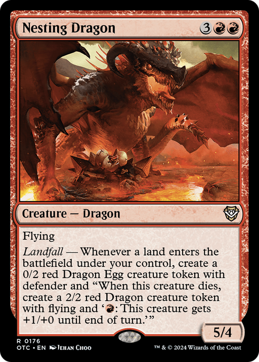 Nesting Dragon (OTC-176) - Outlaws of Thunder Junction Commander - for just $0.17! 