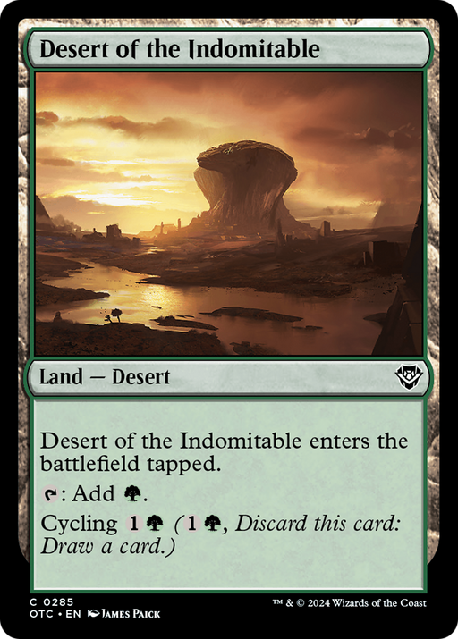 Desert of the Indomitable (OTC-285) - Outlaws of Thunder Junction Commander - for just $0.05! 