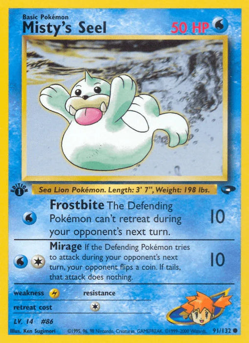 Misty's Seel (91/132) [Gym Challenge 1st Edition] - for just $0.45! 