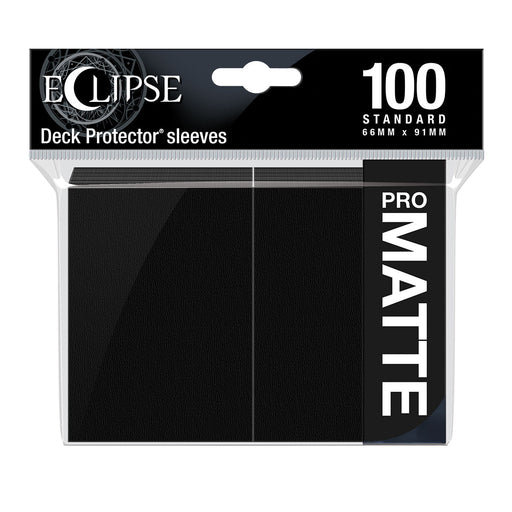 Ultra PRO: Standard 100ct PRO-Matte Sleeves - Eclipse (Jet Black) - Just $0! Shop now at Retro Gaming of Denver