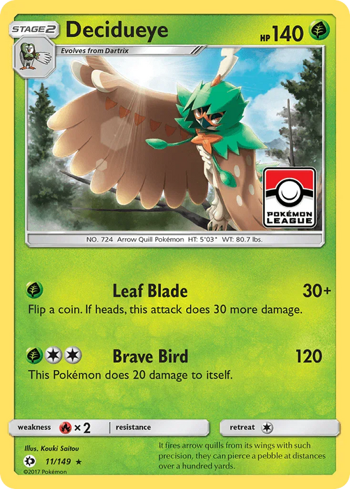 Decidueye (11/149) [Sun & Moon: Base Set] - for just $0.10! 