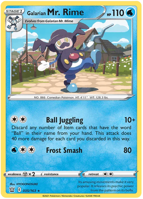 Galarian Mr. Rime (035/163) [Sword & Shield: Battle Styles] - for just $0.15! 
