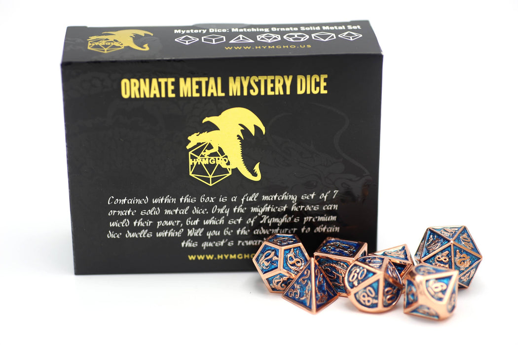 Solid Metal Molded Mystery Box Dice Set - for just $34.99! 