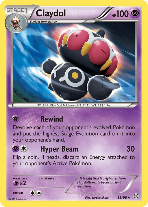Claydol (33/98) [XY: Ancient Origins] - for just $0.10! 