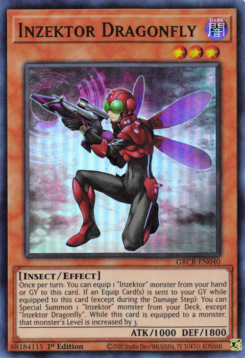 Inzektor Dragonfly [GRCR-EN040] Super Rare - for just $0.10! 