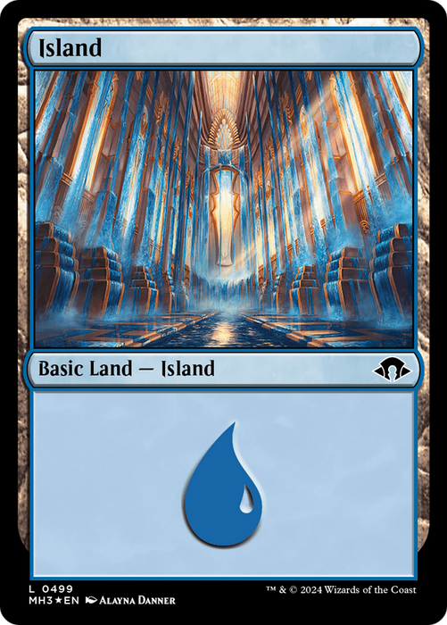 Island (0499) (Ripple Foil) (MH3-499) - Modern Horizons 3 Foil - for just $0.06! 