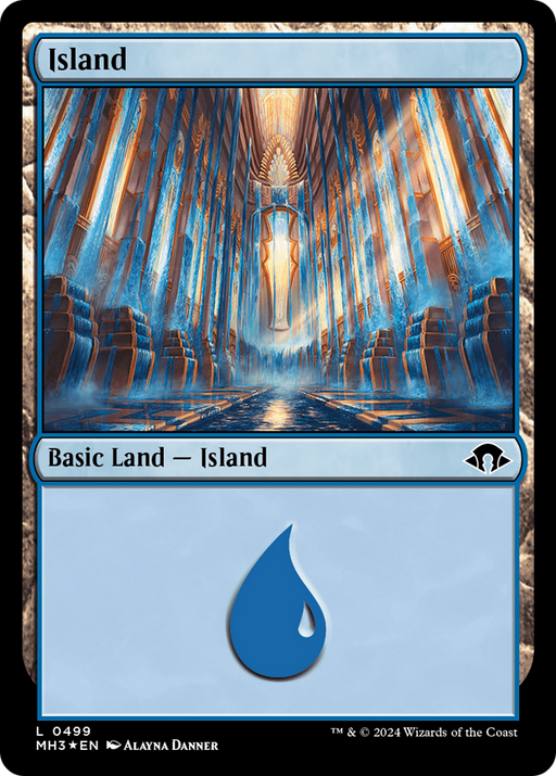 Island (0499) (Ripple Foil) (MH3-499) - Modern Horizons 3 Foil - for just $0.06! 