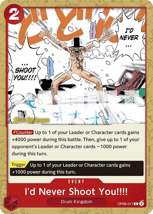 I'd Never Shoot You!!!! [Two Legends Pre-Release Cards] - for just $0.15! 