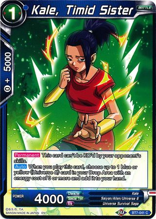 Kale, Timid Sister (BT7-041) [Assault of the Saiyans] - for just $0.10! 