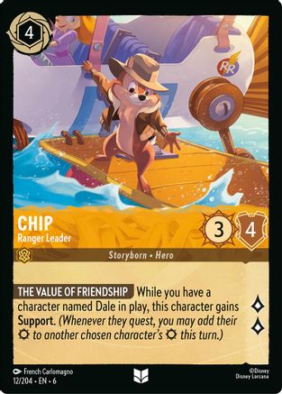 Chip - Ranger Leader (12/204) - Azurite Sea Cold Foil - Just $0.10! Shop now at Retro Gaming of Denver